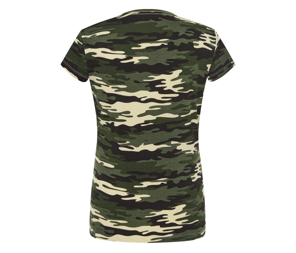 T-shirt femme camo -PATRIOTE CHASSERESSE- La camo