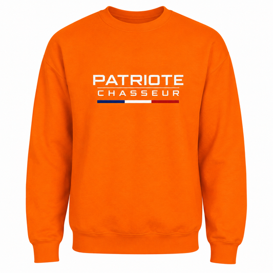 Sweat Unisexe -PATRIOTE CHASSEUR- Battue adept