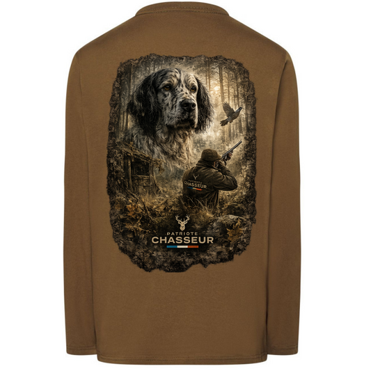 T-shirt manche longue spéciale bécasse-PATRIOTE CHASSEUR- L'agile