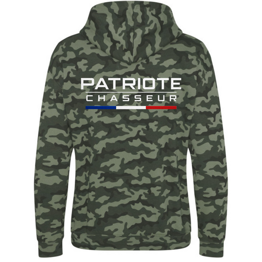 Sweat Camo Unisexe -PATRIOTE CHASSEUR- Les sous bois