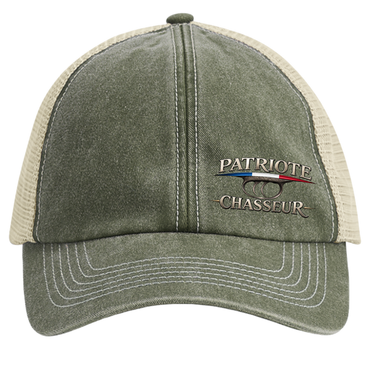 Casquette Trucker -PATRIOTE CHASSEUR- La vintage