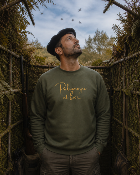 Sweat Unisexe -PATRIOTE CHASSEUR- Paloumeyre et fier