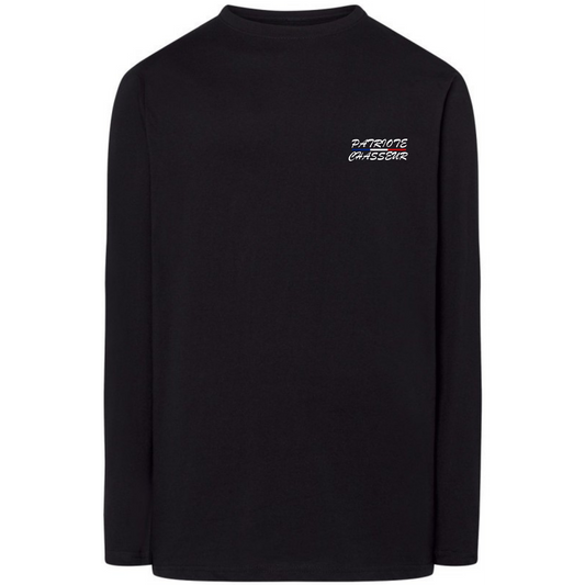 T-shirt manche longue -PATRIOTE CHASSEUR- Le sombre