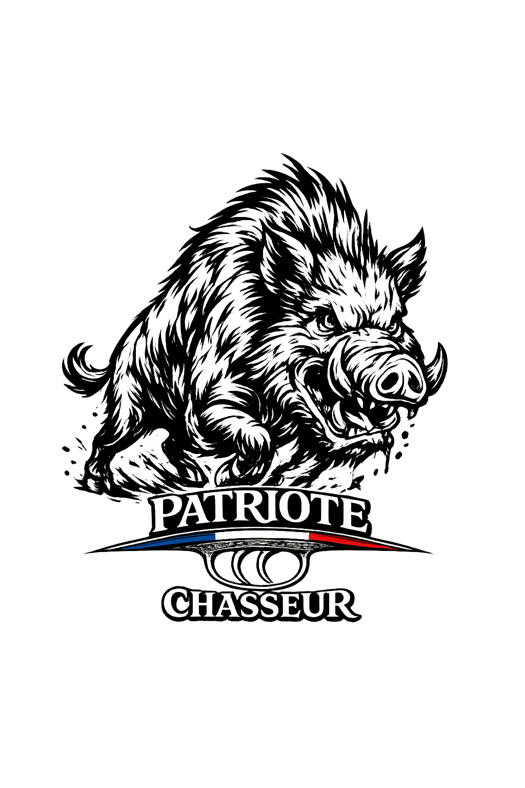 Sweat à capuche -PATRIOTE CHASSEUR-LE SAGE DES FORËTS-