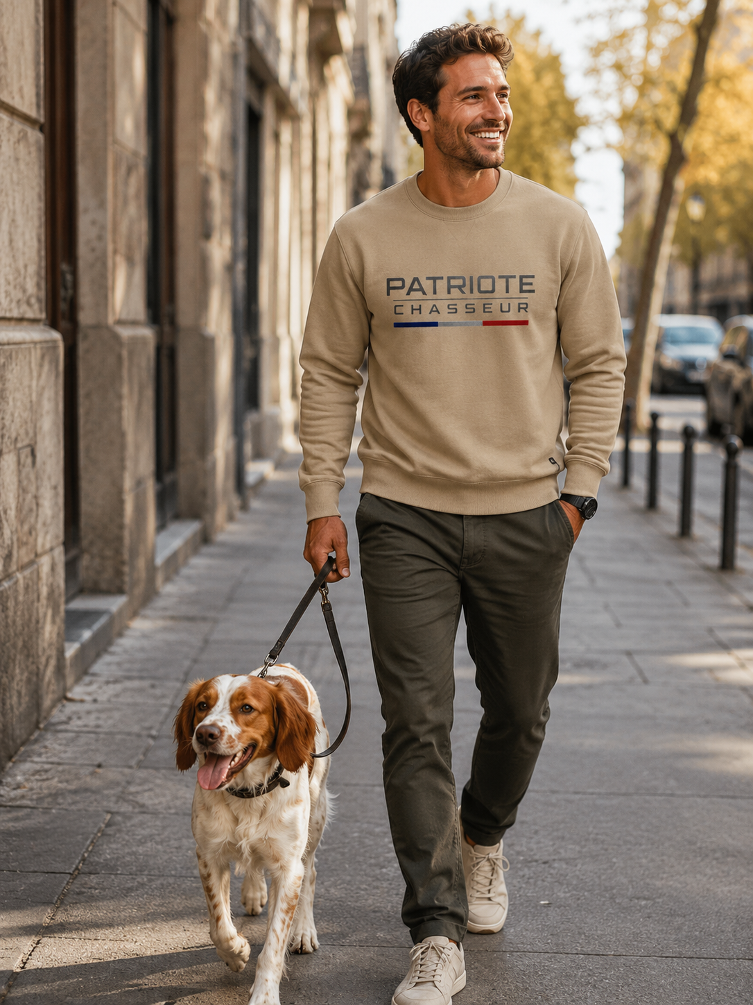 Sweat Homme -PATRIOTE CHASSEUR- ORIGIN