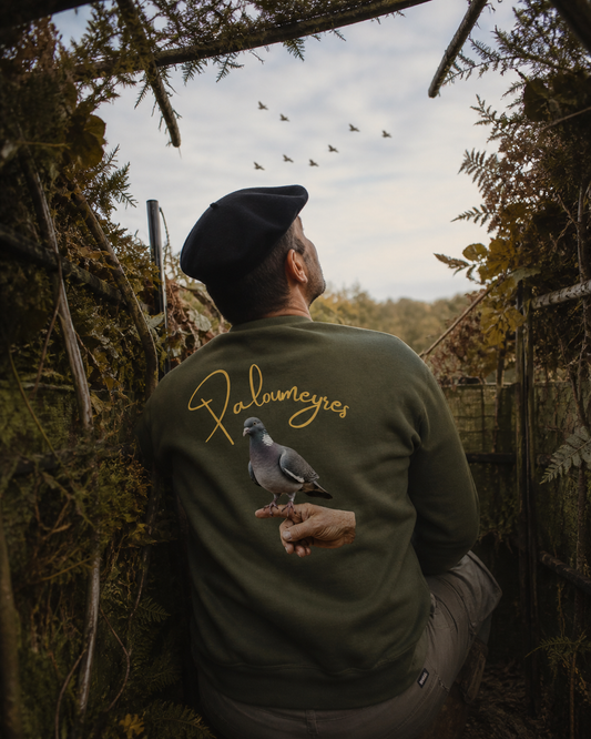Sweat Unisexe -PATRIOTE CHASSEUR- Paloumeyre et fier