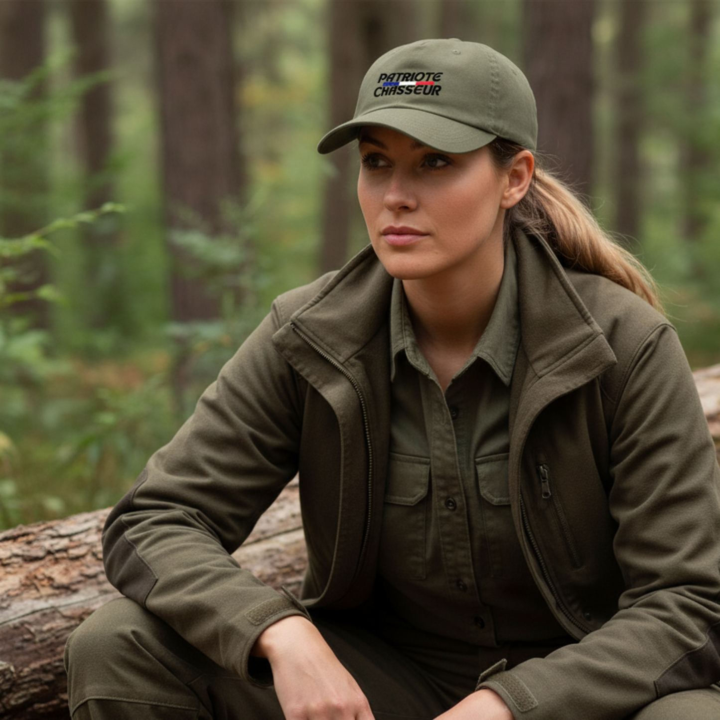 Casquette femme -PATRIOTE CHASSEUR- La furtive