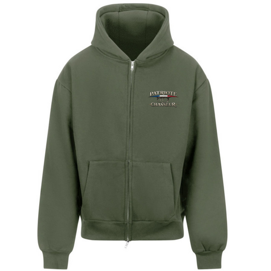 Veste à Capuche Zippé -Patriote Chasseur- L’Authentique Outdoor