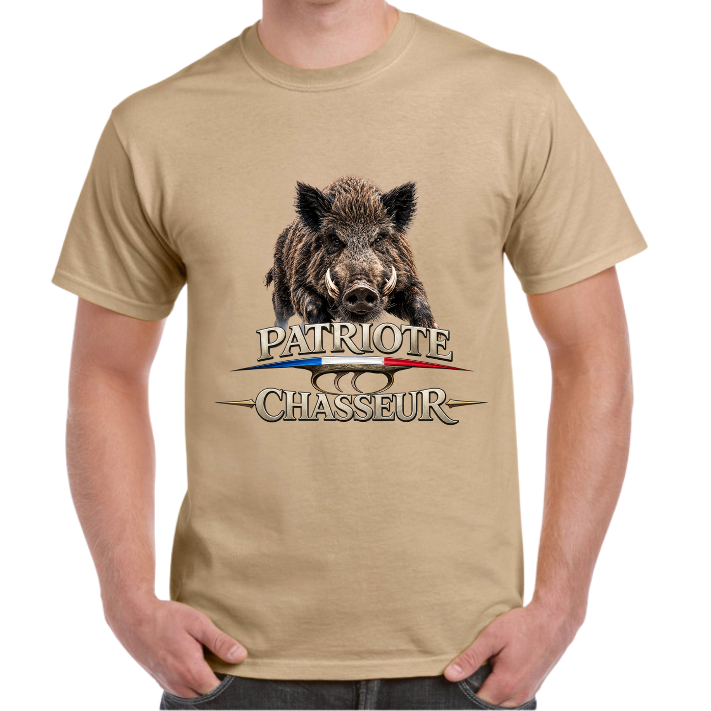 T-shirt -PATRIOTE CHASSEUR- L'authentique 1