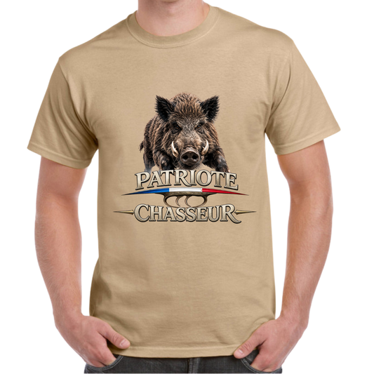 T-shirt -PATRIOTE CHASSEUR- L'authentique 1
