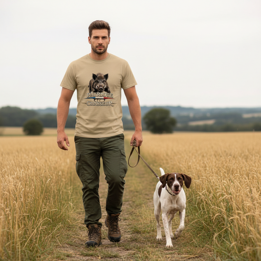 T-shirt -PATRIOTE CHASSEUR- L'authentique 1