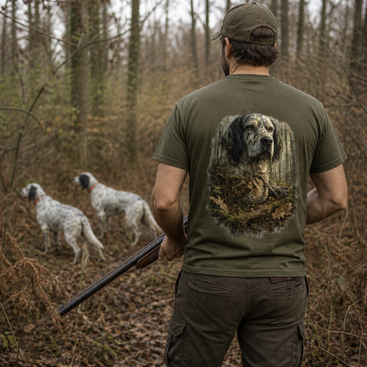 T-shirt col rond -PATRIOTE CHASSEUR– Passion Bécasse