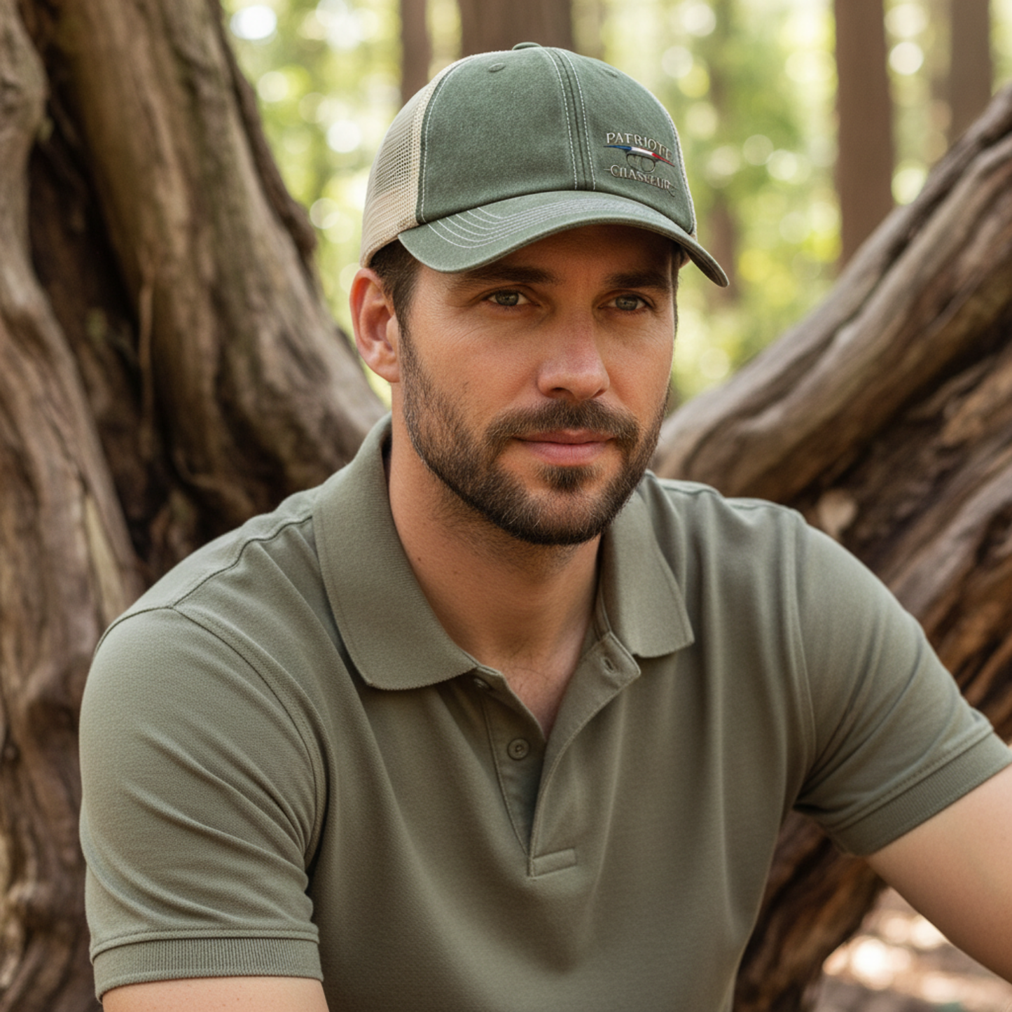 Casquette Trucker -PATRIOTE CHASSEUR- La vintage