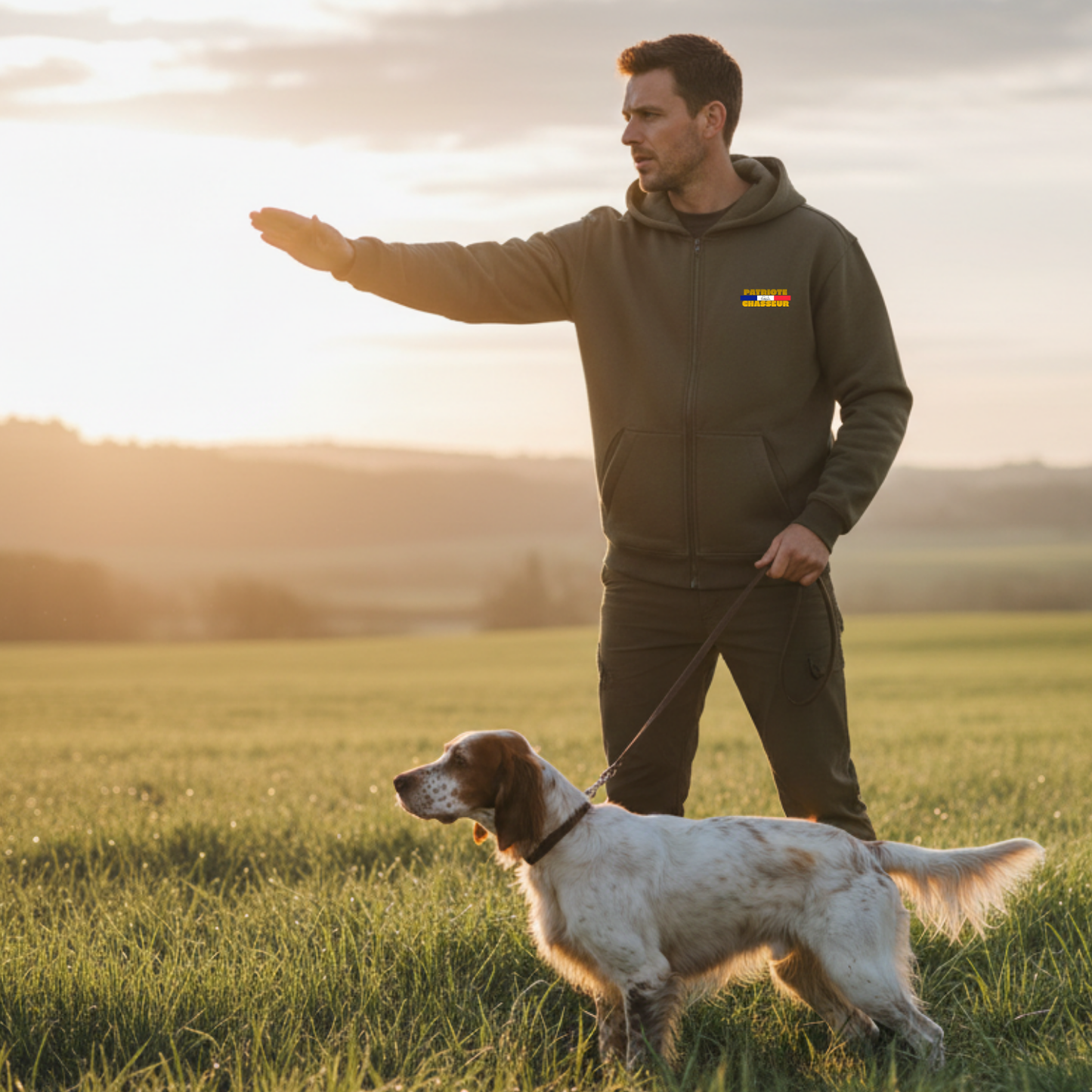 Sweat ZIP -PATRIOTE CHASSEUR– Le confort ultime pour la chasse -Le confort-