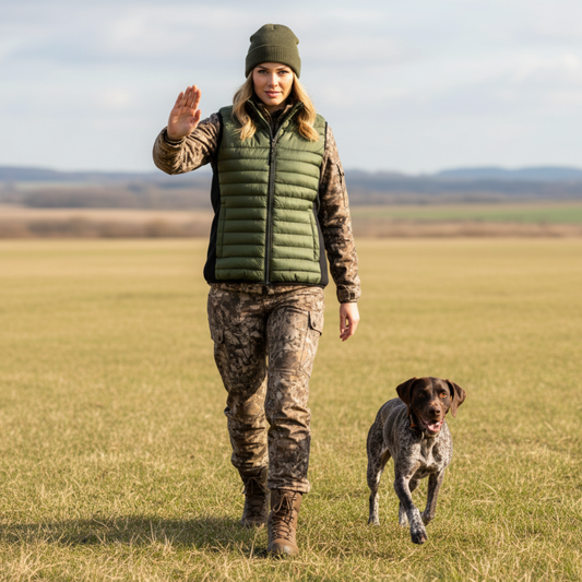 Doudoune femme -PATRIOTE CHASSEUR – Élégance, performance et technicité - La plaine