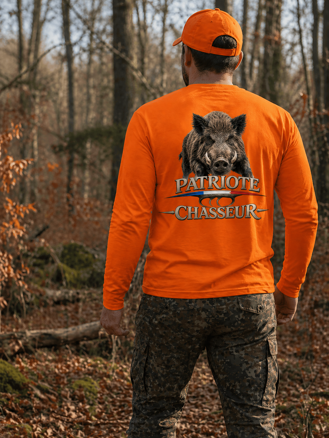 T-shirts manches longues PATRIOTE CHASSEUR – LA BATTUE 1