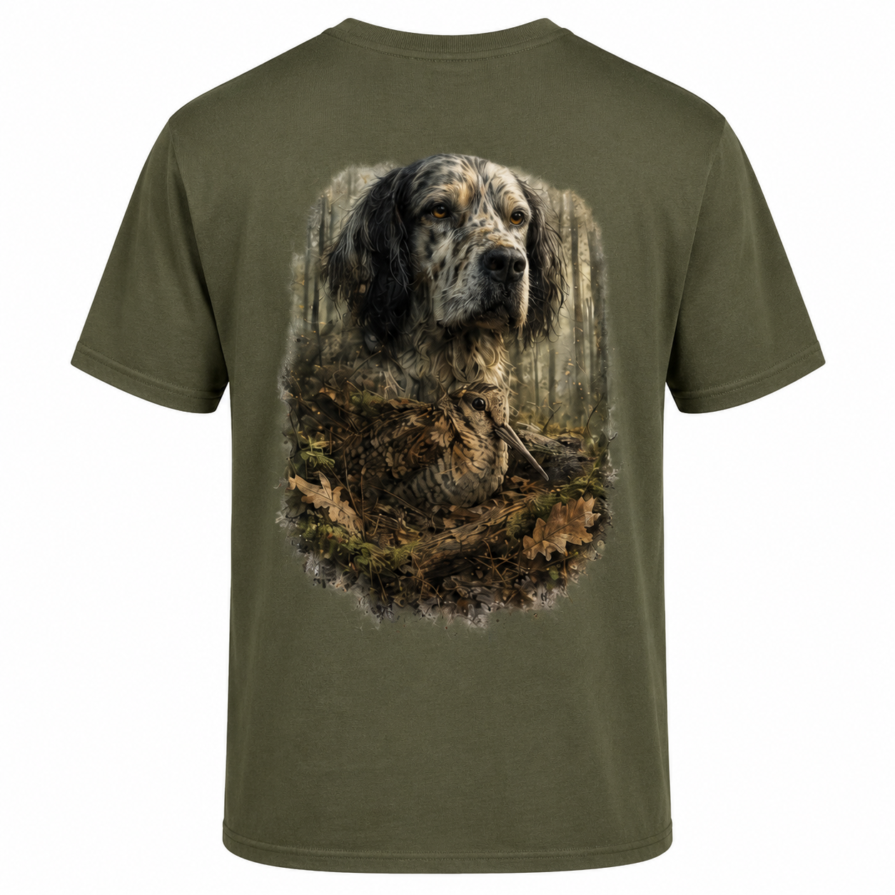 T-shirt col rond -PATRIOTE CHASSEUR– Passion Bécasse