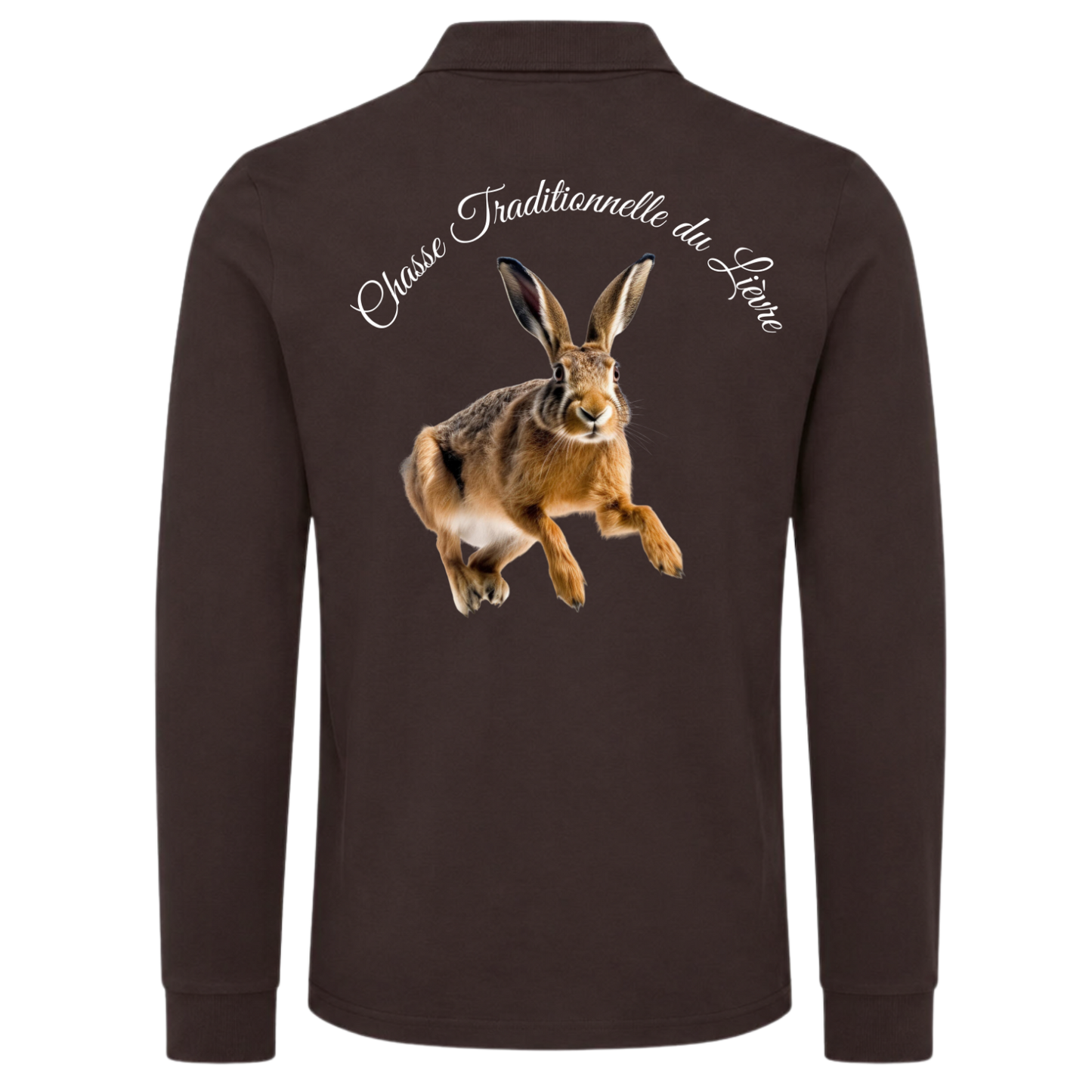 Polos manche longue -PATRIOTE CHASSEUR- Passion lièvre