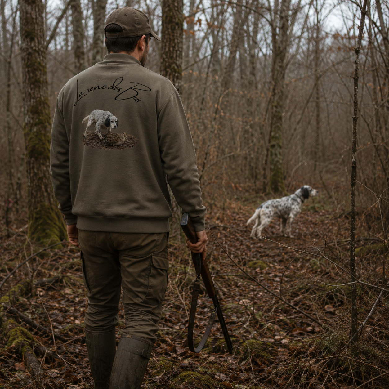 Sweat Setter Unisexe -PATRIOTE CHASSEUR- La reine des bois