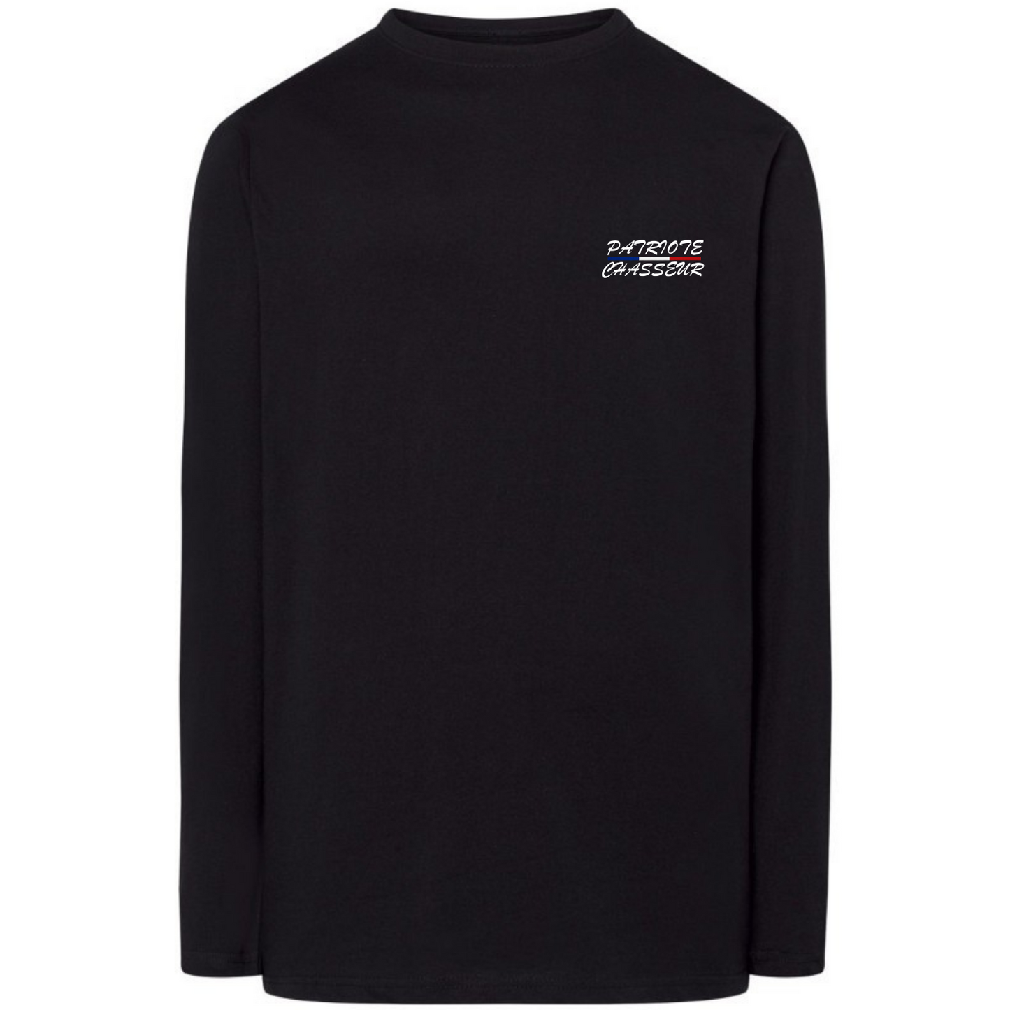 T-shirt manche longue -PATRIOTE CHASSEUR- Le sombre