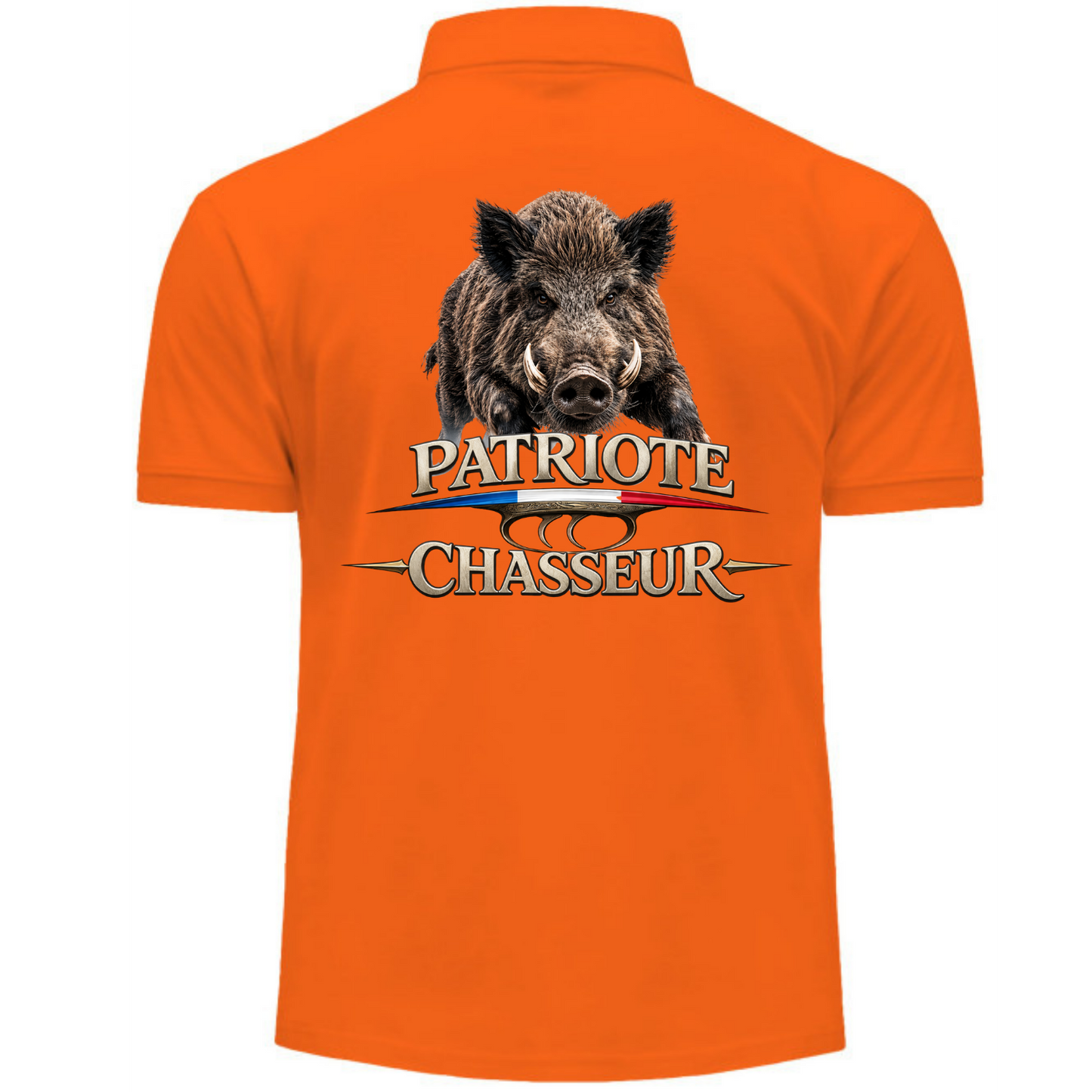 Polo homme -PATRIOTE CHASSEUR- La grande battue